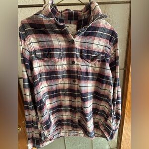 TILLEY 100% COTTON PLAID FLANNEL SHIRT 19” PTP